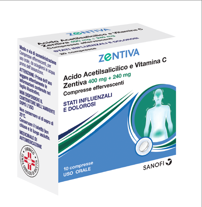 Euspiflu 400 mg + 240 mg compresse effervescenti