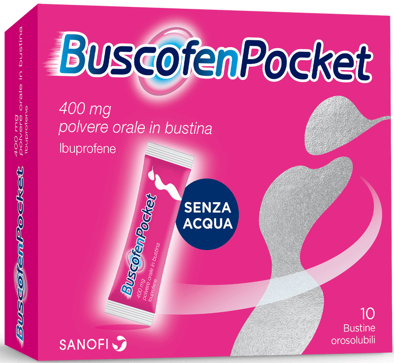 Buscofenpocket 400 mg polvere orale in bustina