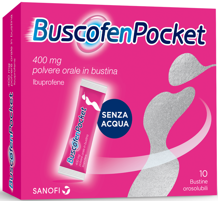 Buscofenpocket 400 mg polvere orale in bustina