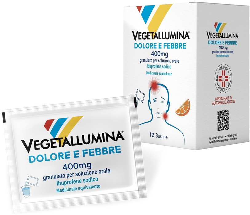 Vegetallumina dolore e febbre 400 mg granulato per soluzione orale