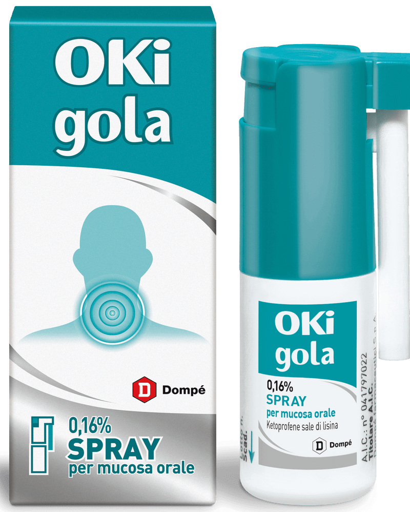 Oki gola 0,16% spray per mucosa orale