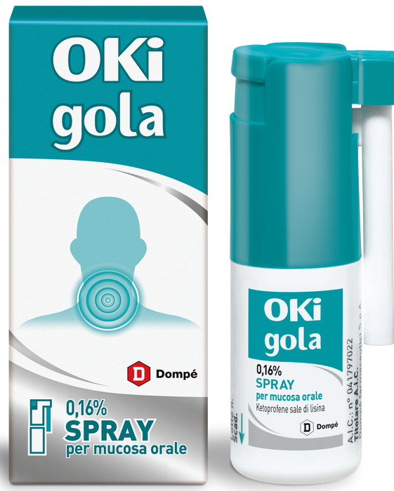 Oki gola 0,16% spray per mucosa orale