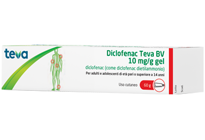 Diclofenac teva bv 10 mg/g gel