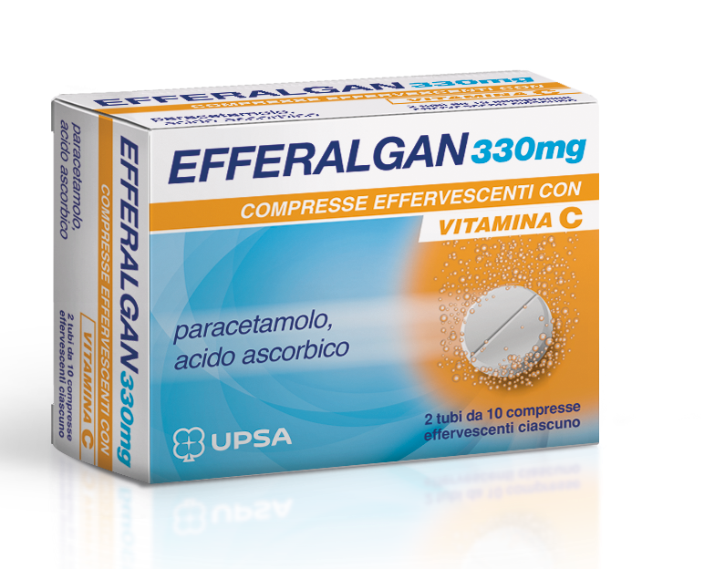 Efferalgan 330 mg compresse effervescenti con vitamina c