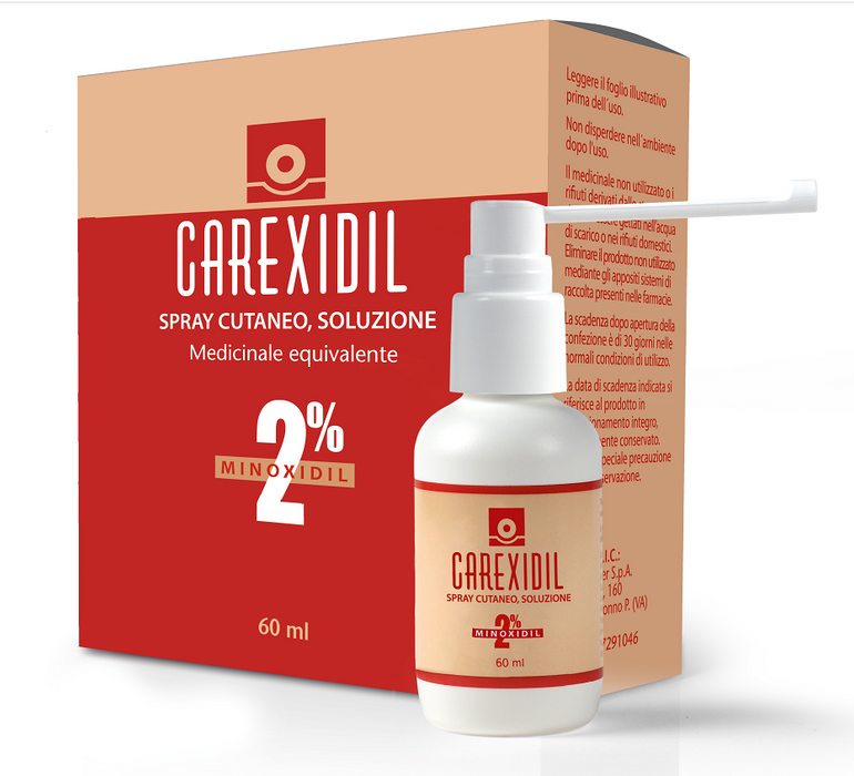 Carexidil 2% spray cutaneo, soluzione