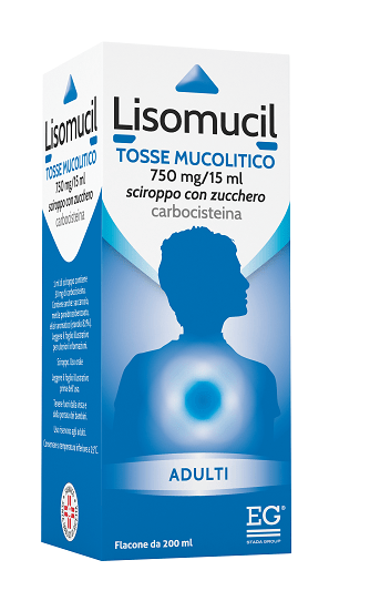 Lisomucil tosse mucolitico 750 mg/15 ml sciroppo