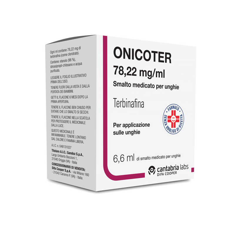 Onicoter 78,22 mg/ml smalto medicato per unghie