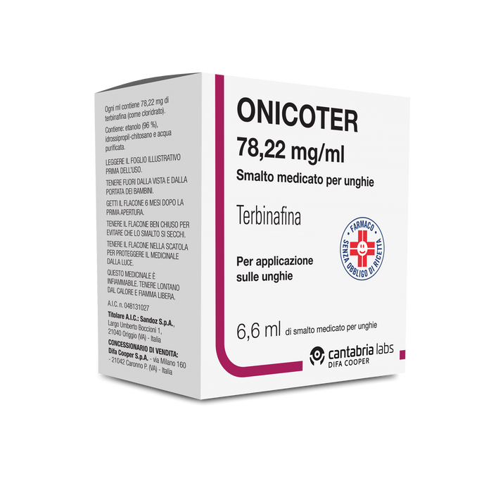 Onicoter 78,22 mg/ml smalto medicato per unghie