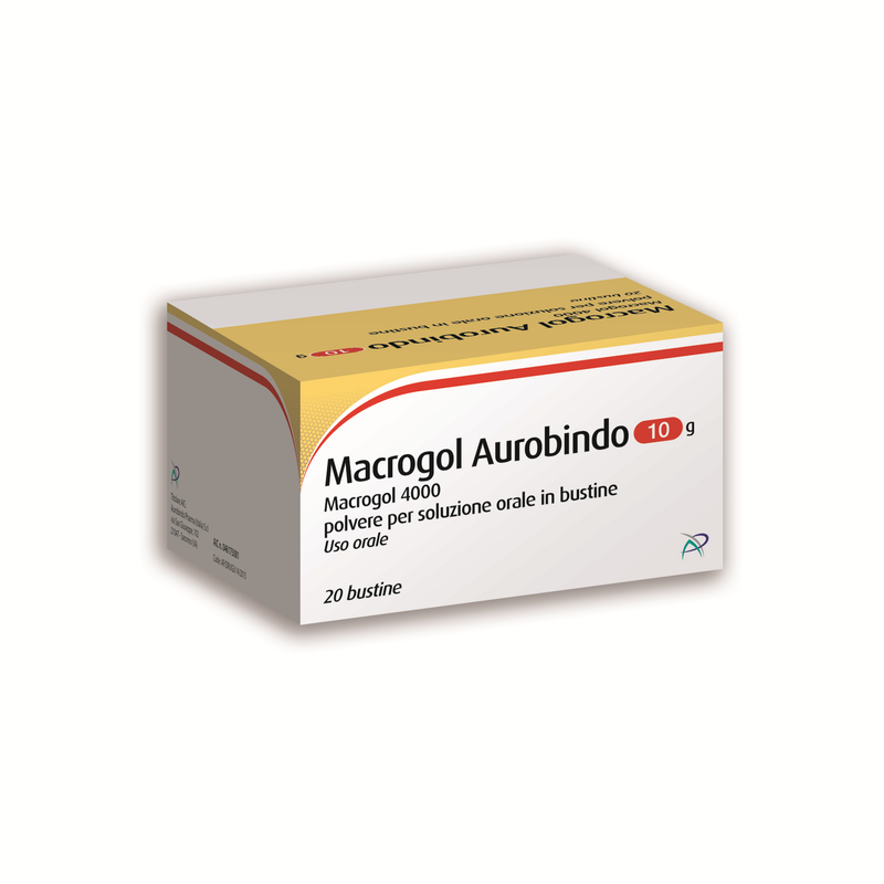 Macrogol aurobindo 10 g polvere per soluzione orale in bustine