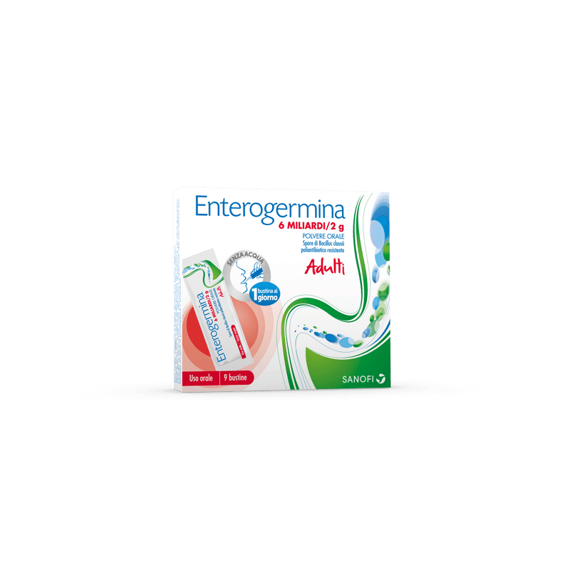 Enterogermina 6 miliardi/2 g polvere orale