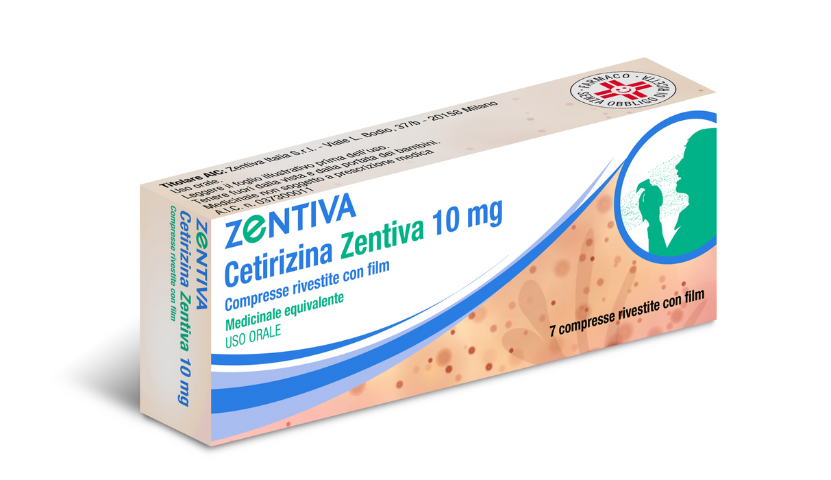 Cetirizina zentiva 10 mg compresse rivestite con film
