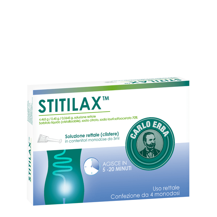 Laurilax 4,465 g / 0,45 g / 0,0645 g, soluzione rettale