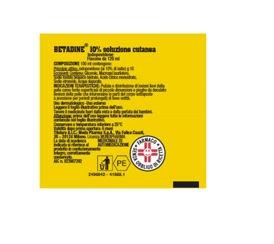 Betadine 10% soluzione cutanea