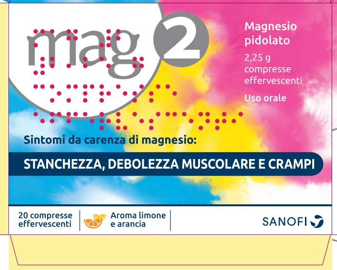 Mag2 2,25 g compresse effervescenti