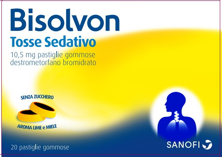 Bisolvon tosse sedativo 10,5 mg pastiglie gommose