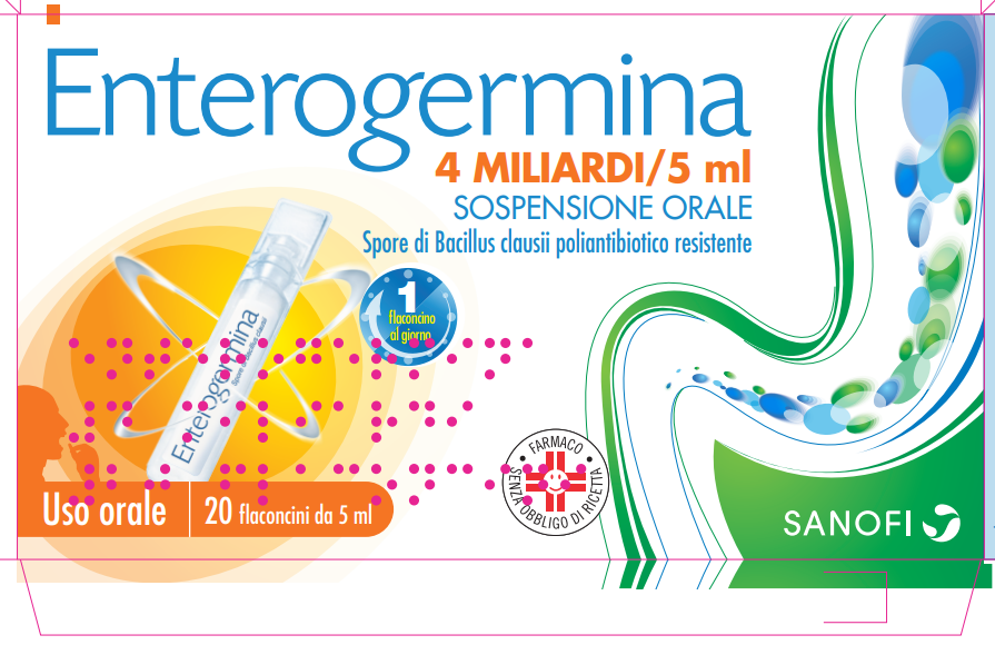 Enterogermina 4 miliardi / 5 ml sospensione orale