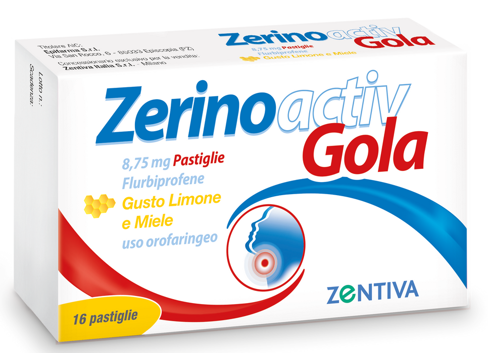 Zerinoactiv gola 8,75 mg pastiglie gusto limone e miele