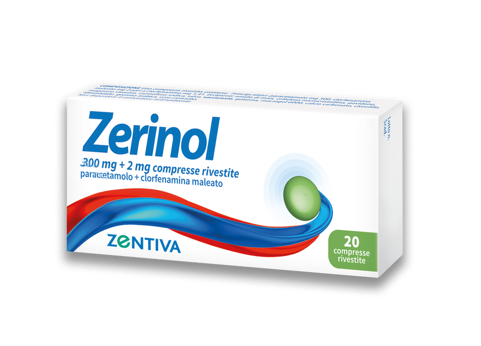 Zerinol 300 mg + 2 mg compresse rivestite