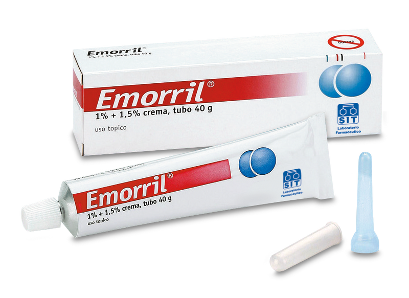 Emorril 10 mg/g + 15 mg/g crema rettale