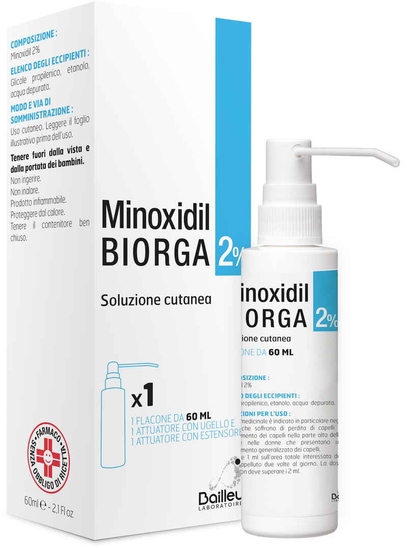 Minoxidil biorga 2% soluzione cutanea
