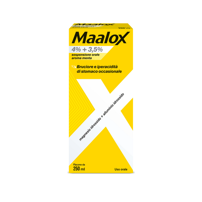 Maalox 4% + 3,5% sospensione orale aroma menta