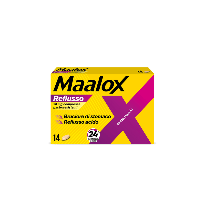 Maalox reflusso 20 mg compresse gastroresistenti