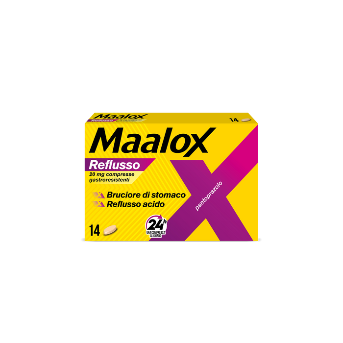 Maalox reflusso 20 mg compresse gastroresistenti