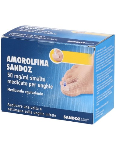Amorolfina sandoz 50 mg/ml smalto medicato per unghie