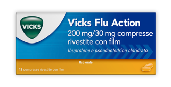 Vicks flu action 200 mg/30 mg compresse rivestite con film