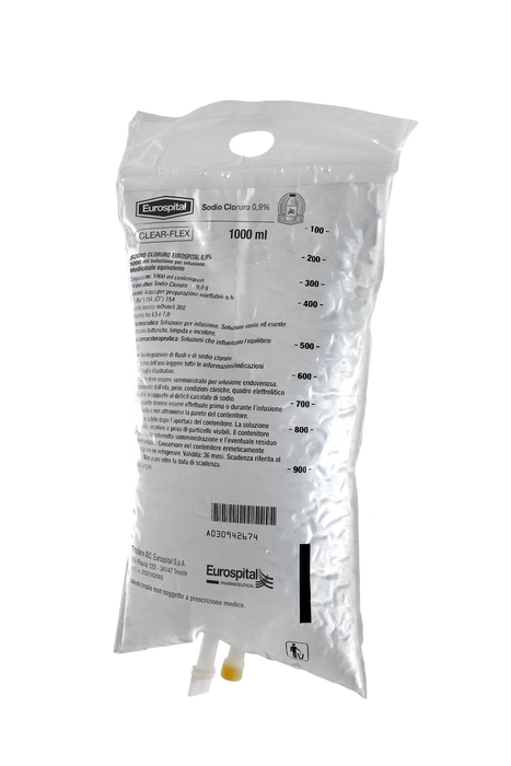 Sodio cloruro eurospital 0,9% soluzione per infusione