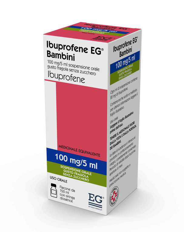 Ibuprofene eg bambini 100mg/5ml sospensione orale