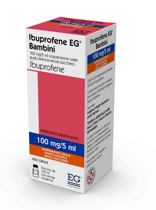 Ibuprofene eg bambini 100mg/5ml sospensione orale