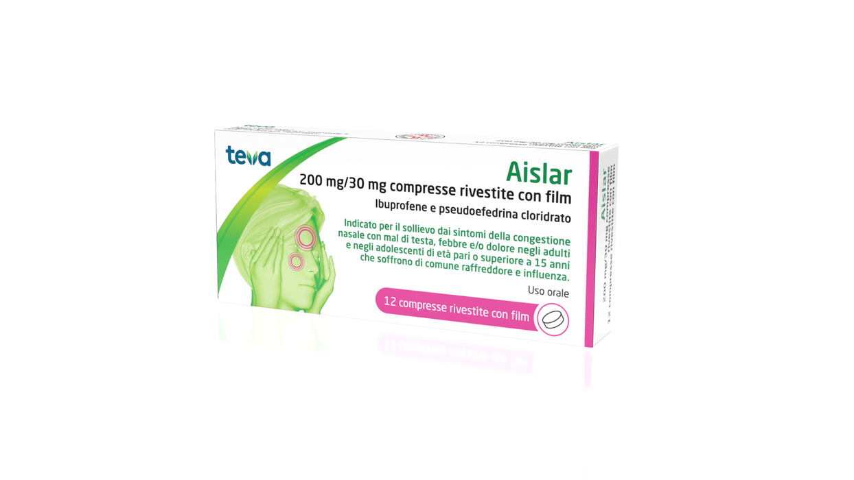 Aislar*12cpr riv 200mg+30mg