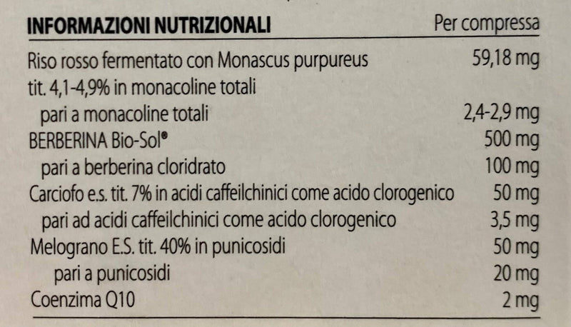 Colestarmony plus 2 mesi formato risparmio 60 compresse