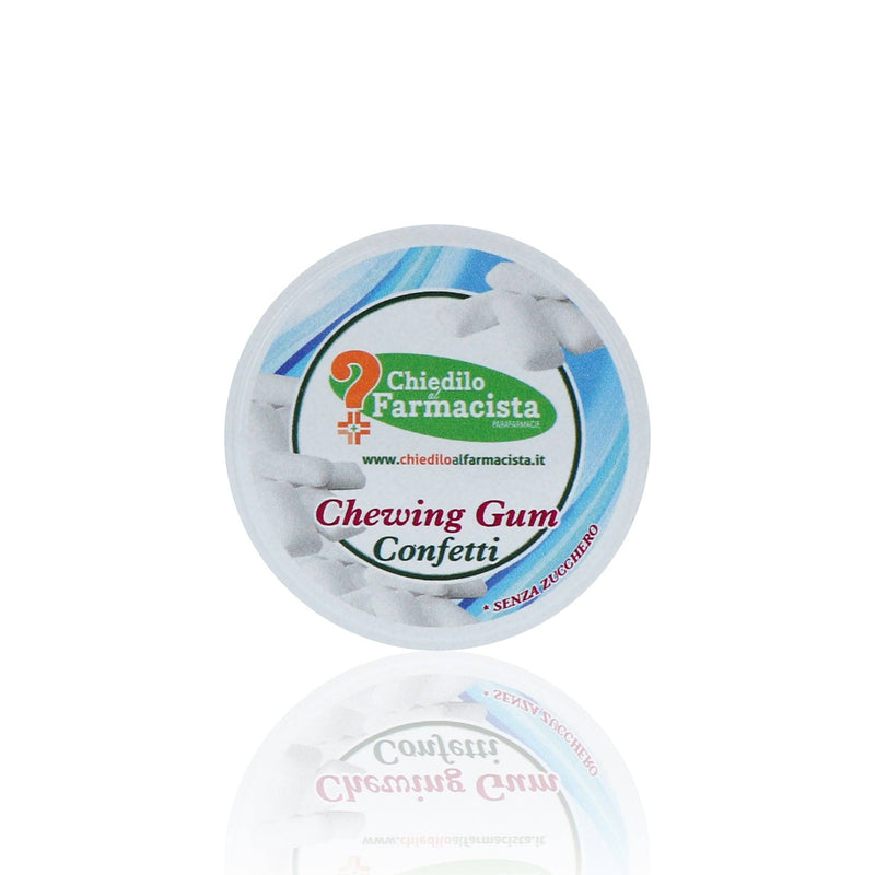 Confetti chewing gum