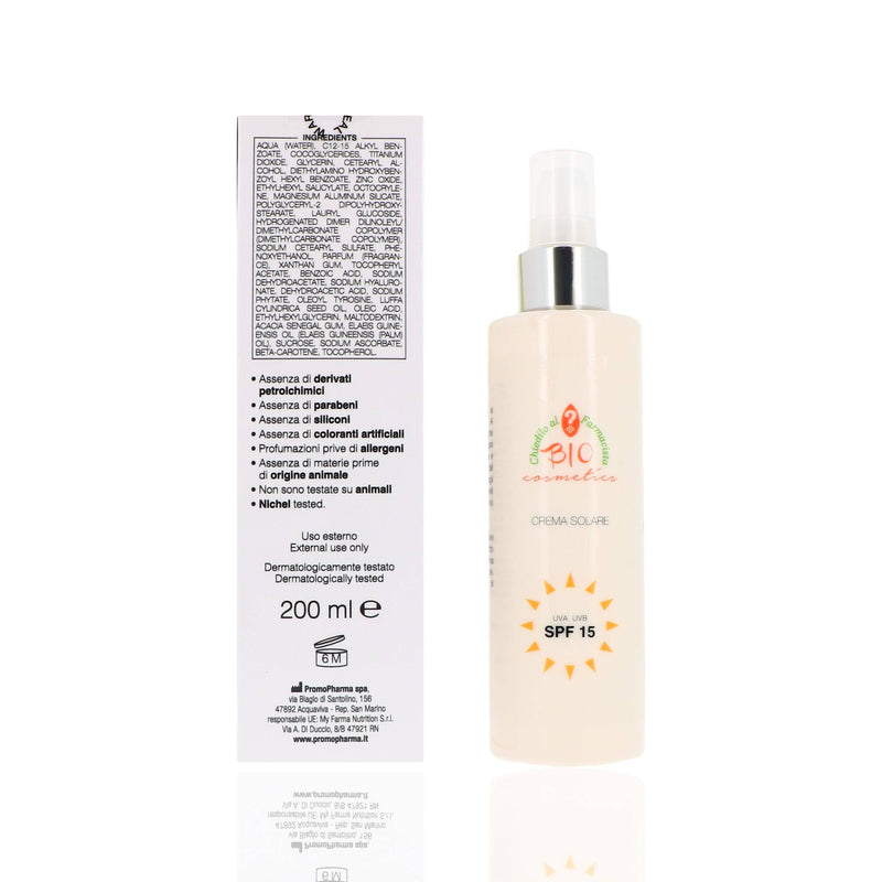 Bioklory - crema solare corpo spf 15