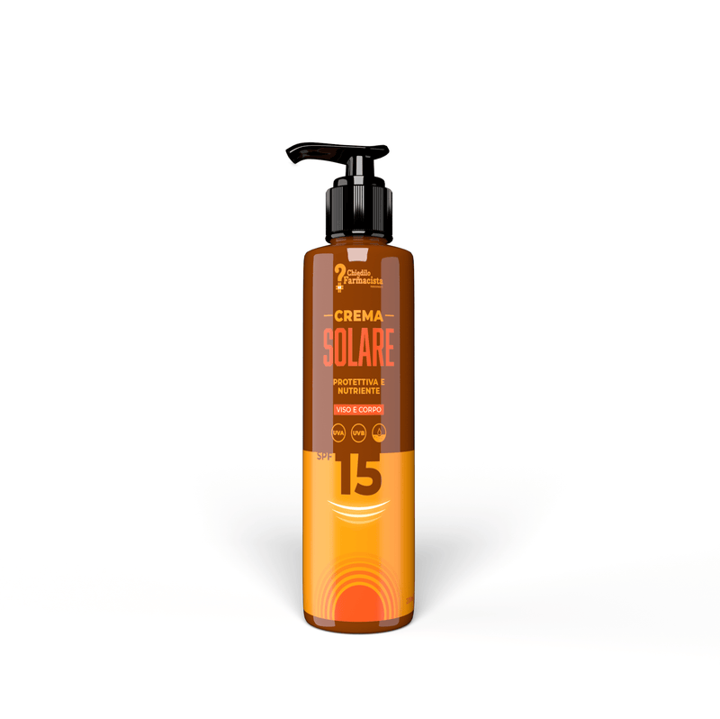 Crema solare protettiva e nutriente viso e corpo spf 15