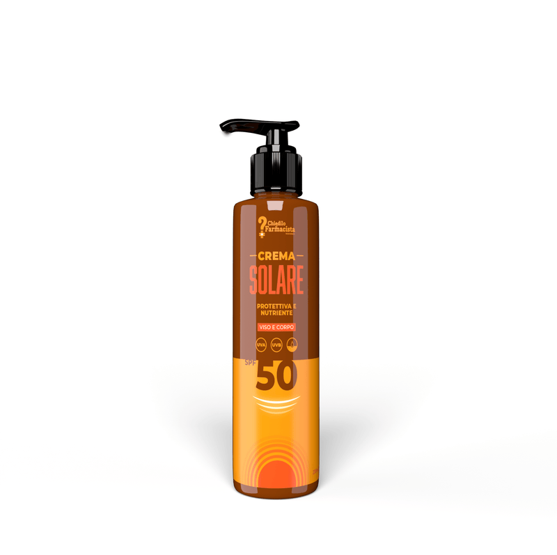Crema solare protettiva e nutriente viso e corpo spf 50