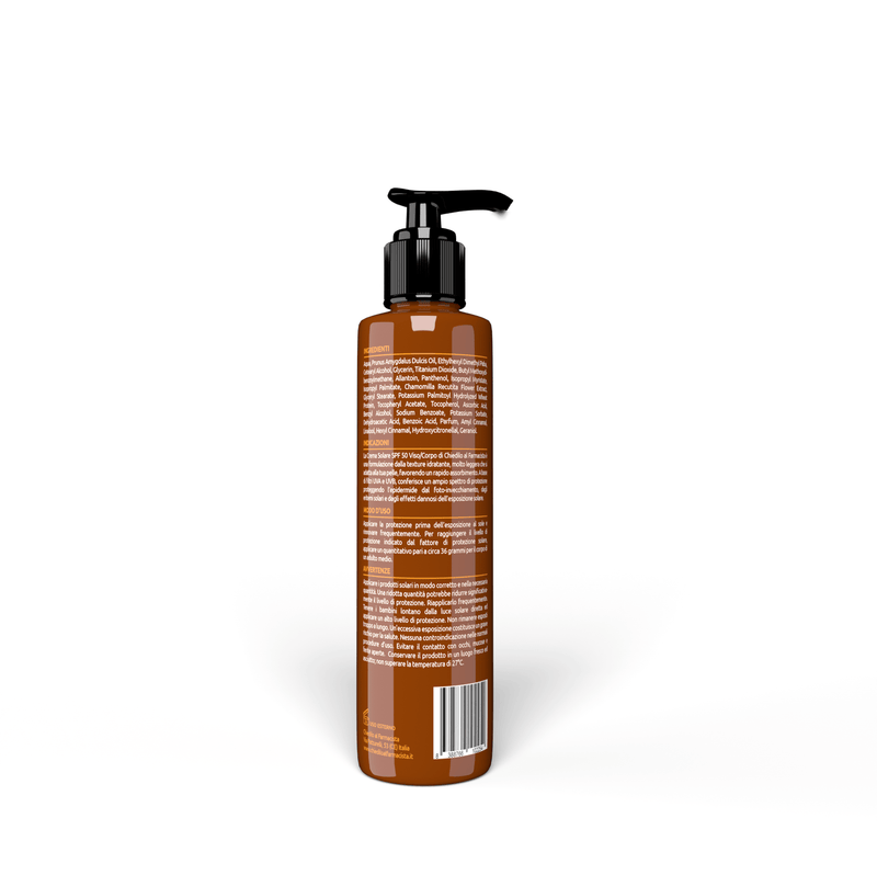 Crema solare protettiva e nutriente viso e corpo spf 50