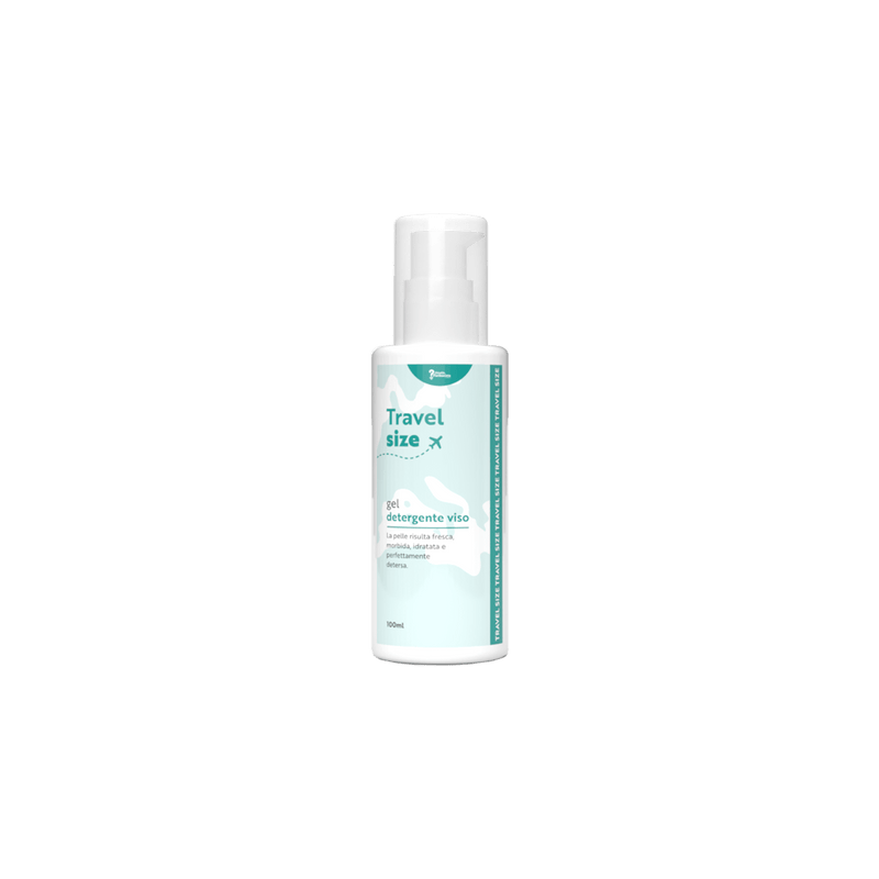 Travel size gel detergente viso
