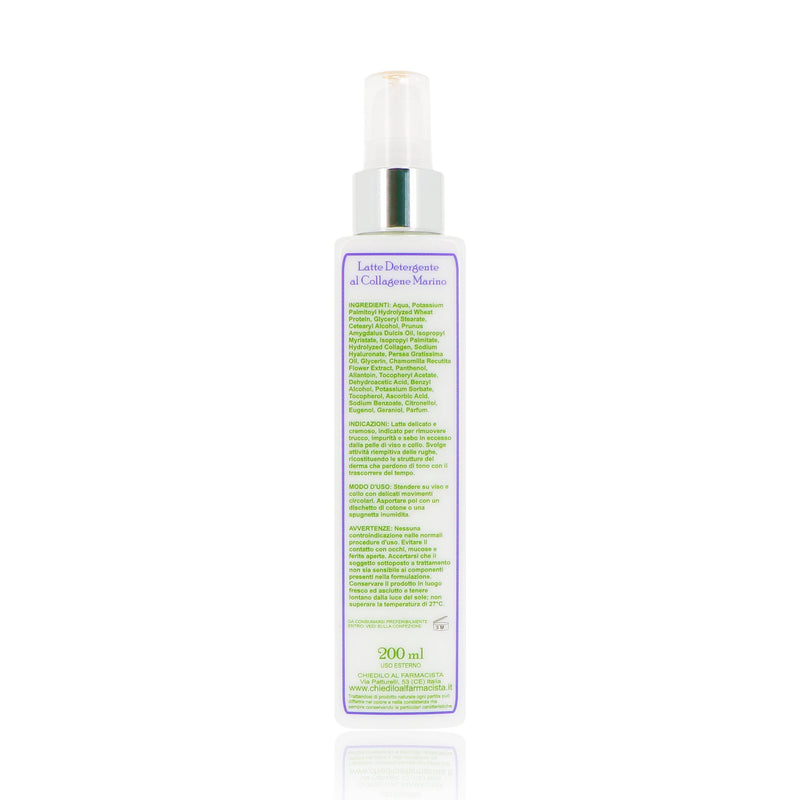 Latte detergente al collagene marino