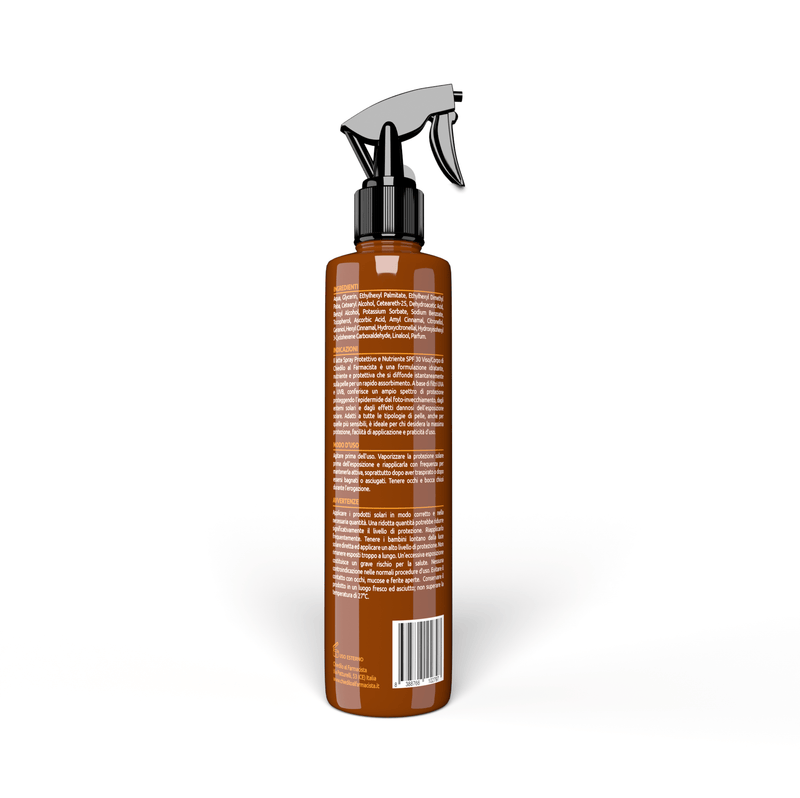 Latte spray protettivo e nutriente viso e corpo spf 30