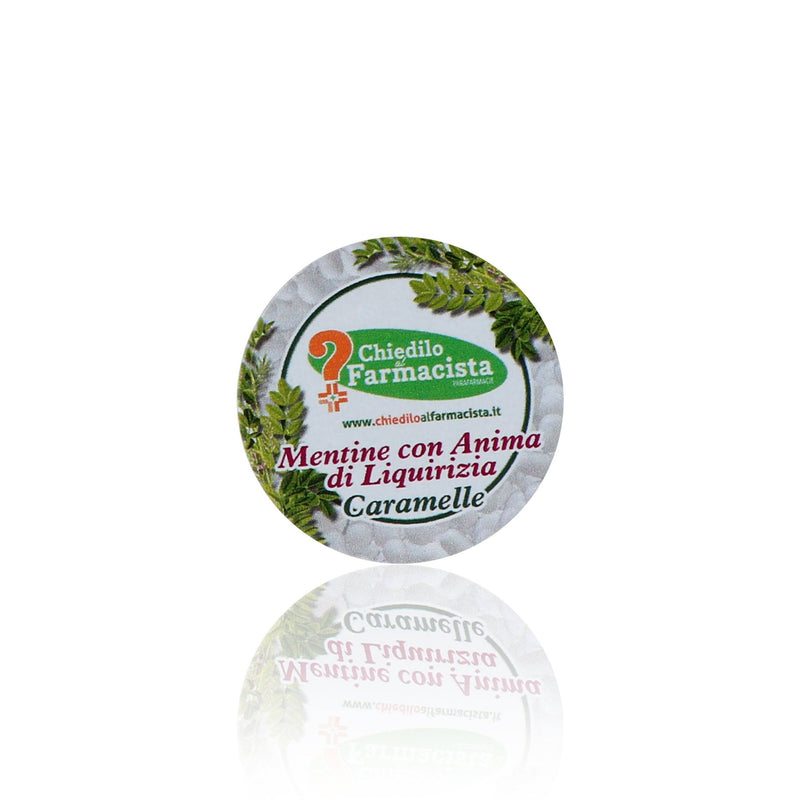 Caramelle mentine con anima di liquirizia