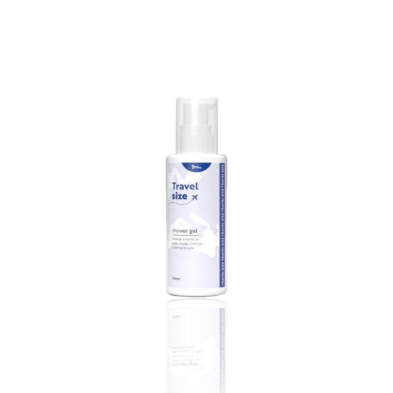 Travel size shower gel